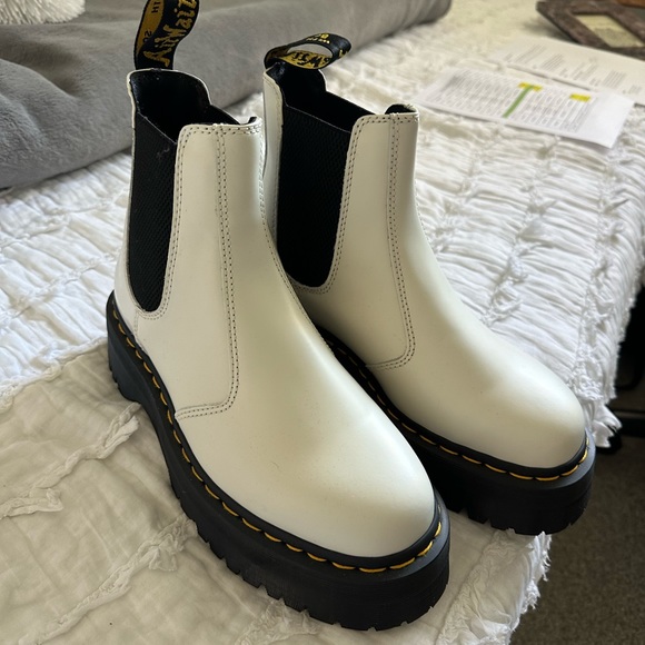 White Doc Marten boots - Picture 1 of 5